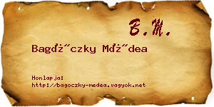 Bagóczky Médea névjegykártya
